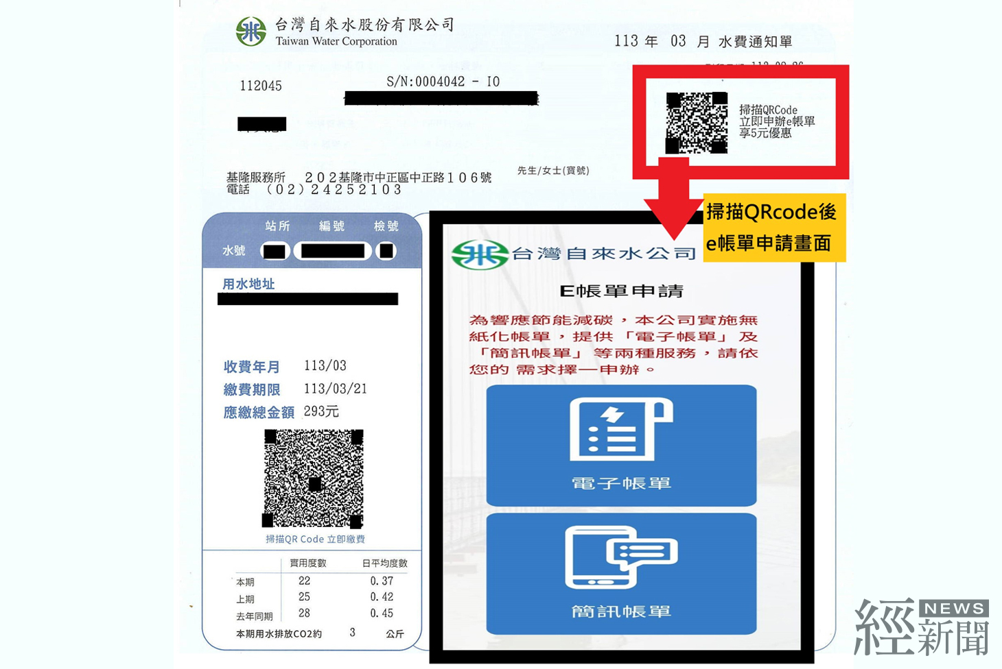 台水無紙化帳單e指搞定 每期還享5元優惠