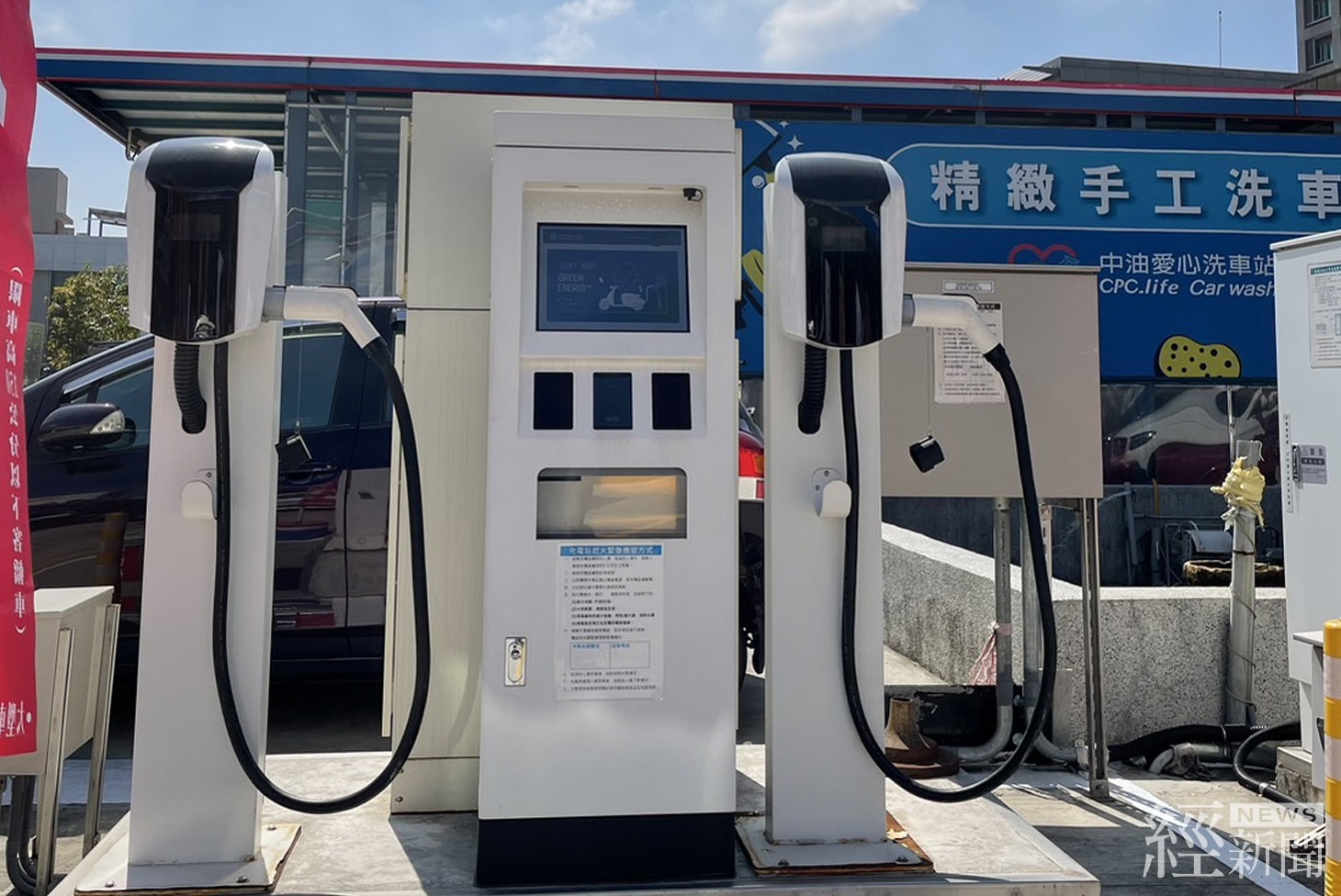 台灣中油加油站電動機車充電系統6/1啟用  試營運2週免費